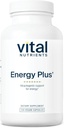 Nutriments vitaux Énergie Plus , Soutien à l'énergie à base de plantes non stimulatrice , favorise l'endurance mentale et physique , support adaptogène pour le stress , Gluten , lait , sans soja , 120 capsules