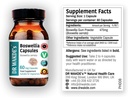 DR WAKDE'S Boswellia Capsules (Salai Guggul, Shallaki), 60 capsules de légumes, supplément à base de plantes, tous naturels, végétaliens