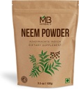 MB Herbals Pure Neem Poudre de feuille 100 Gram / 3,5 oz