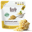 Nourritures Alive Non-Fortified Premium Flakes de levure alimentaire, 6 onces Assaisonnement de poudre de fromage végétalien non fortifié