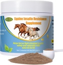 Supplément de résistance à l'insuline pour chevaux,Support des chevaux avec des niveaux d'insuline élevés,Laminite,Syndrome de Coussin,Feuilles de plaies chroniques,Retour au pâturage,0.44 lbs