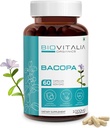 Biovitalia Natural Bacopa Supplément Capsules soutient la fonction cérébrale 1000mg - 60 Capsule