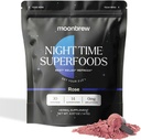MoonBrew Magnésium Sleep Tea: aide naturelle sans mélatonine pour le sommeil. 14 superaliments avec du glycinate de magnésium et des adaptogènes.