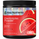 NUTRIENTS CLÉS Poudre d'électrolytes multivitamines Pas de sucre pour la récupération - Poudre d'électrolyte de pastèque rafraîchissante - Poudre d'hydratation - Pas de calories, Poudre d'électrolytes sans gluten - 90 portions