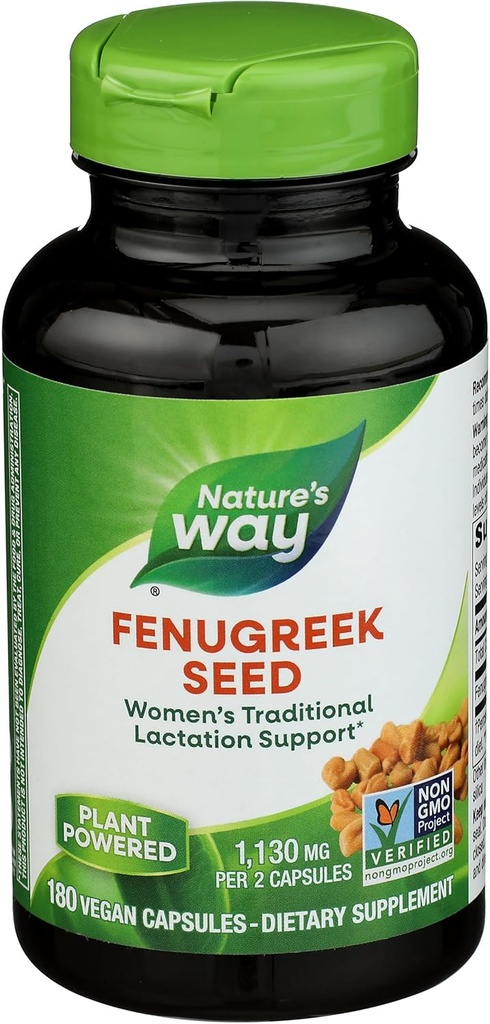 NATURES WAY Fenugreek Seed, 180 CT