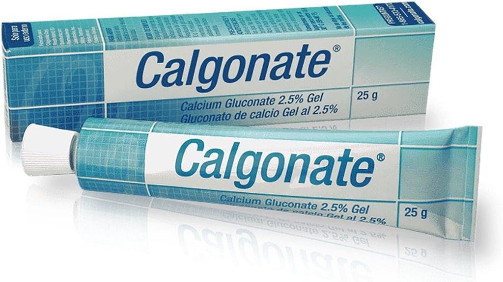 2,5 % Gluconate de calcium Gel de neutralisation de l'acide fluorhydrique Tube 25G - 1 emballage