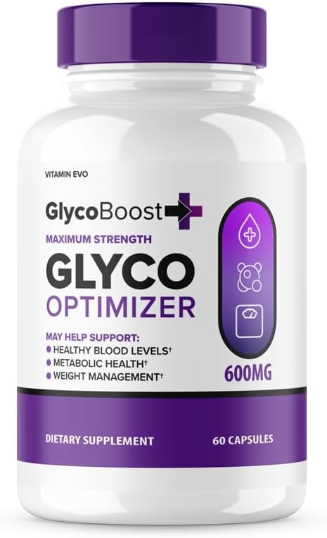 GlycoBoost Capsules, Glyco Boost, GlycoBoost Optimizer Pills, Glycoboost Glycogen Support Capsules, Glycoboost Advanced Formula, Glycoboost Complement Capsules, 60 Capsules 1 mois d'approvisionnement