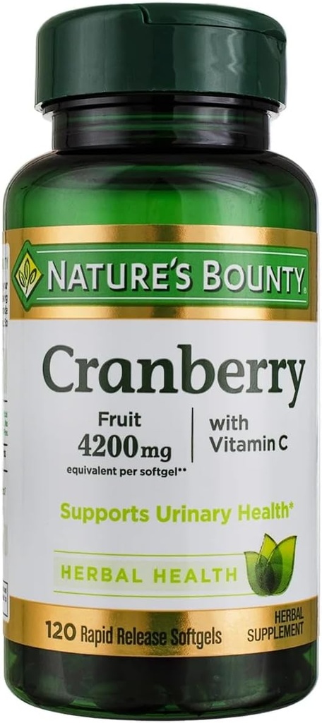 Bounty Cranberry Fruit Softgels de la nature 4200mg plus vitamine C, 100 nombre