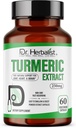 Dr. HERBALIST Turmeric Curcumin Extract 250mg – 60 Capsules véganes