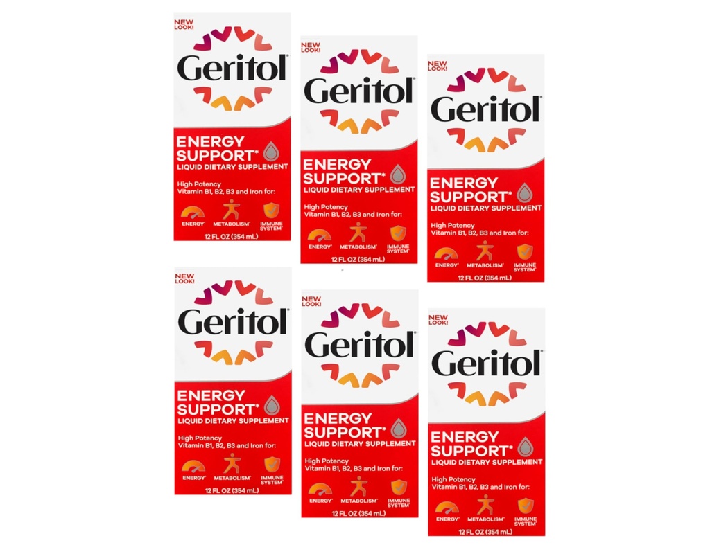 Supplément liquide de Geritol, B-Vitamines et Iron 12 Fluid Ounce (paquet de 6)
