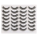 Newcally Cils Faux cils Chat Yeux Wispy Natural Faux Cils Mink 14 Paires Pack Léger Volume Court Faux Cils Yeux Multipack