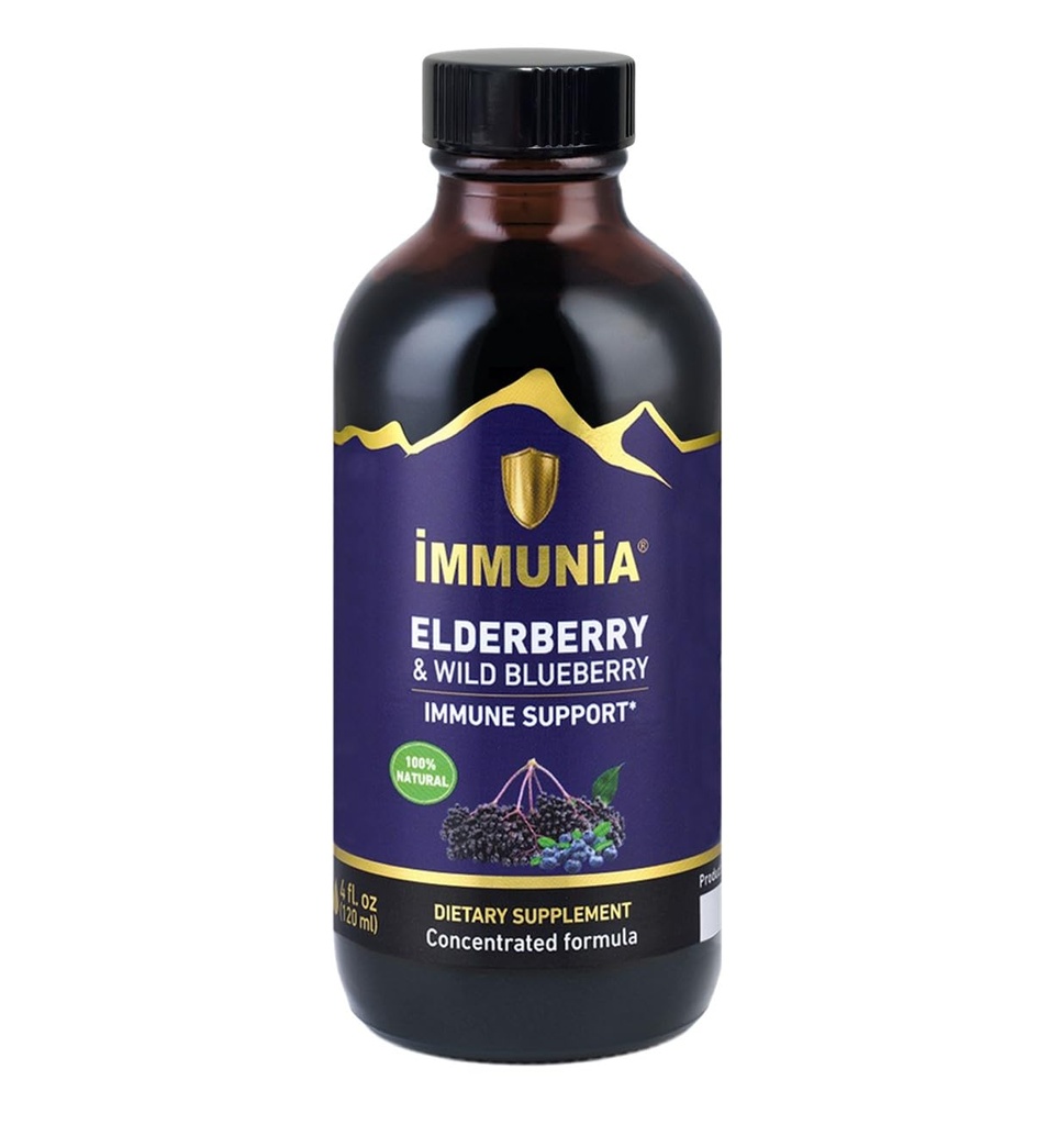 Elderberry & Wild Blueberry Concentrate – Elderberry Liquid Supplement, Natural Berry Blend, Delicious Taste, 24-Day Supply (1-Pack)