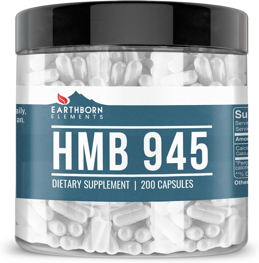 Éléments terriens HMB Poudre 200 Capsules, pures et non diluées, sans additifs