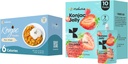 Hethstia Konjac Jelly Fraise Flavor avec Collagen Peptides 10 Packs et Konjac Rice sans gluten 12 Packs faible en calories, kéto, sans sucre, aliments sains
