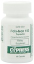 Complément alimentaire - Capsules de fer poly 150 mg (100 capsules par flacon) par Cypress Pharmaceutical #185-01 (2 bouteilles de 100 capsules)