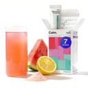 Mélange de boissons calmes - Aide à la relaxation avec Magnésium, Ashwagandha, L-Theanine, & Vitamine D - Supporte Cortisol règlement et l'humeur pour les hommes et les femmes - Pastèque Lemonade Saveur 7 bâtons