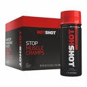 HOTSHOT Sports Shot Cramp Relief Muscle, tout naturel boisson de sport liquide, scientifiquement prouvé, pour les jambes et les crampes de nuit, fièrement certifié NSF pour le sport, (Mango épicé) (1.7 Fl Oz) (paquet de 12)