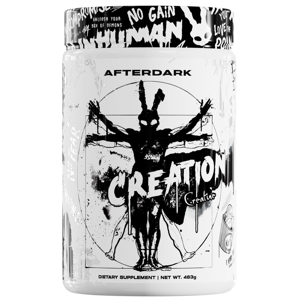 AfterDark Suppléments Création Poudre Monohydratée Créatine, 10000mg Mélange de matrice de créatine, favorise la puissance, l'endurance et la croissance musculaire, certifié GMP, USA Made, 21 portions, cerise glace italienne
