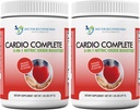 Cardio Complete - Supplément en poudre de soutien de santé cardiaque - 3-en-1 Booster à oxyde nitrique avec 5 000 L-arginine, 1 000 mg L-Citrulline, et Hawthorn Berry, 2 Pack