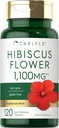Extrait de fleur d'hibiscus de Carlyle 1100 mg de 120 Capsules , Supplément sans gluten