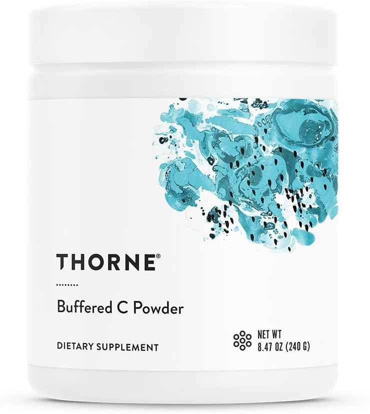 THORNE - Poudre C tamponnée - Vitamine C (acide ascorbique) avec du calcium, du magnésium et du potassium - Soutienne une fonction immunitaire saine et la formation de collagène - Soutien antioxydant* - 8,32 Oz