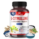 Capsules de supplément L-Citrulline Enrichies avec L-Arginine, Taurine, Créatine, Tongkat Ali, Fadogia Agrestis