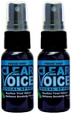 Effacer la voix vaporisateur de gorge orale Singing Ease Clarity Apaisant Dampener Hydratant Relief Vocal Eze Reducer Booster Traitement, Fabriqué aux États-Unis, Arôme à la menthe fraîche (2 Pack)