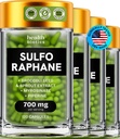 Sulforaphane supplémentaire Sprouts bio de brocolis Sulforaphane stabilisé Enfants & Adultes de Brocoli Florets & Semences Sulfur organique Suppléments 480 Pills