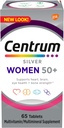 Centrum Silver Women's Multivitamin for Women 50 Plus, Multivitamin/Multimineral Supplement with Vitamin D3, B Vitamins, Non-GMO Ingredients, Supports memory and cognition in older adults - 65 Ct