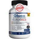 Gluco Blood Sugar Switch Max All Natural Formula to Maintain Healthy Levels, Maximum Strength Daily Formula Blood Reviews (1 Pack - 60 Capsules)