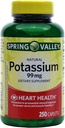 Spring Valley Potassium 99 mg from Potassium Gluconate 595 mg (250 Count)
