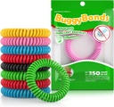 48 Pack Bracelets anti-moustiques, emballés individuellement, sans DEET, naturels et imperméables