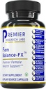 Premier Laboratoires de recherche Fem Balance FX- Supplément de fraisier pour femmes Hormone Balance Support, Supplément de fraisier chaste avec/extrait de fraisier biologique, soutien naturel pour les femmes- 60 capsules végétariennes