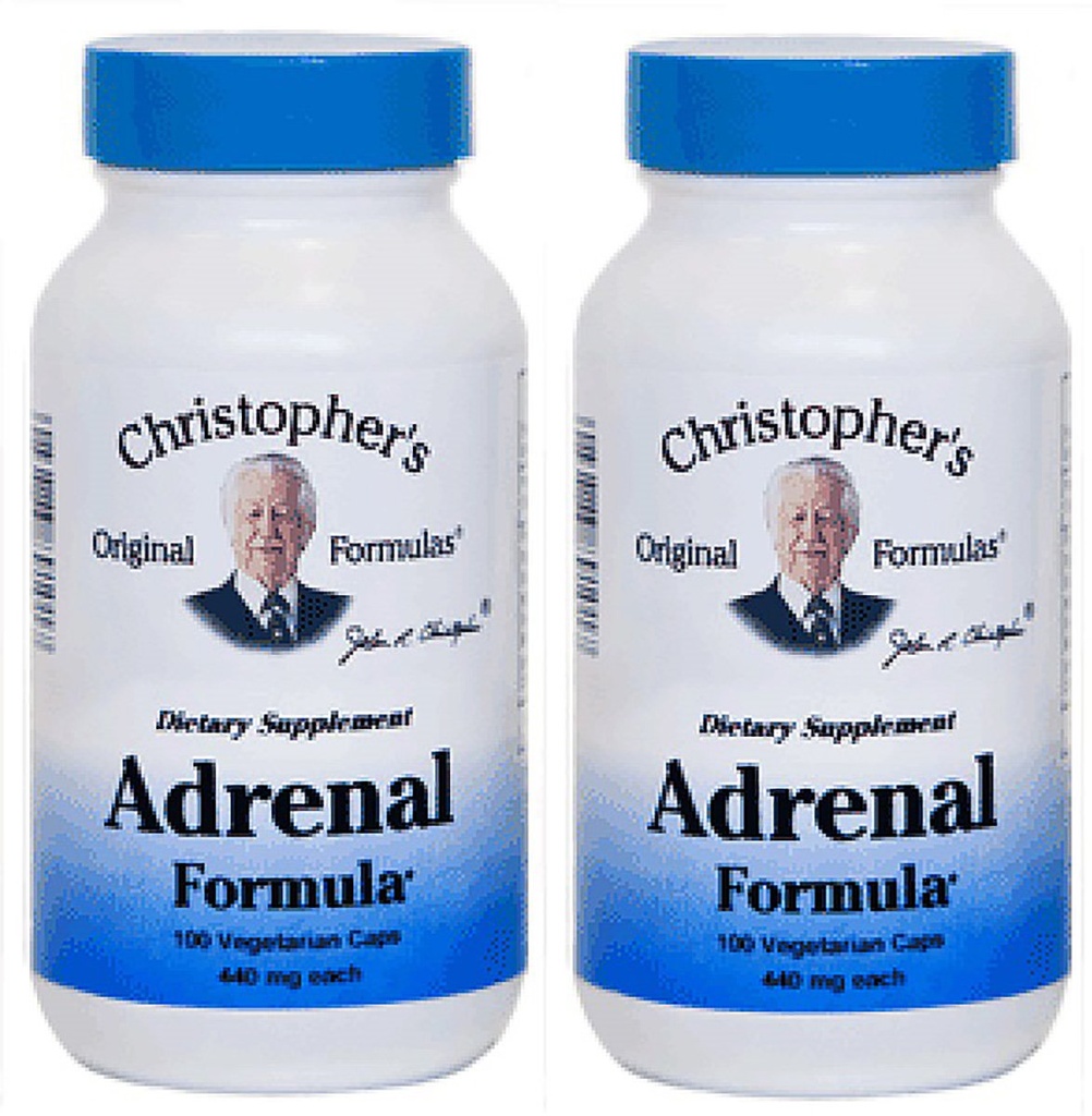 Formules originales de Christopher Formule adrénale pour support de stress - Suppléments de support adrénal - Natural Cortisol Manager - Pack de 2