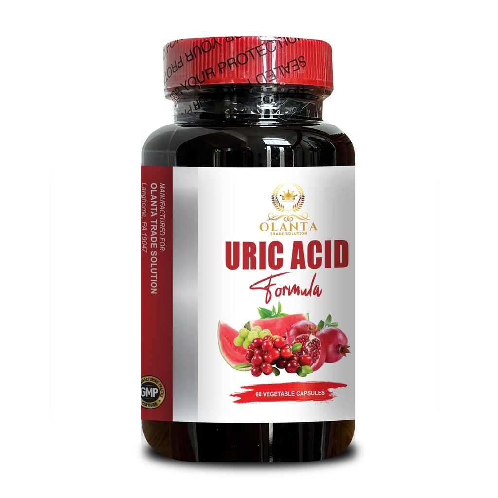 URIC Acid Support - Joint Support & Active Mobility, Uric Acid Flush for gout, Tart Cherry, Uric Acid Advanced Formula - 60 Capsules