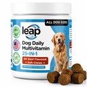 Multivitamines et suppléments pour chiens - Huile de krill, Omega 3,6,9, pré et probiotiques, Vitamines essentielles, pour la hanche et les articulations, peau et manteau,Digestive, Immunity Support (90 Chews)