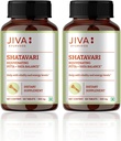 JIVA Shatavari Comprimés 500mg de supplément ayurvédique pour les hommes et les femmes - 120 comprimés (paquet de 2)