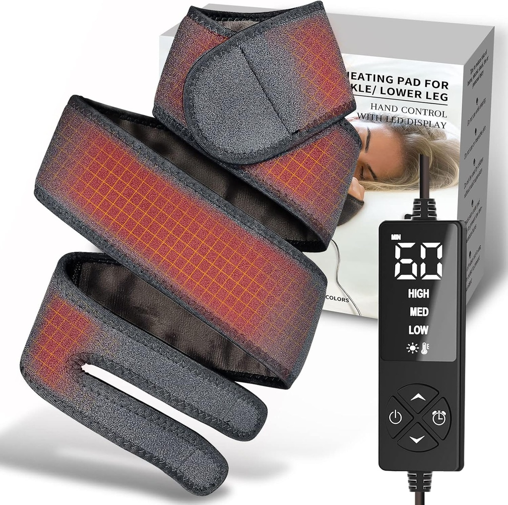Longue petite plaque chauffante pour les mains bras de poignet Elbow soulagement de la douleur, enveloppe chauffée pour les golfeurs Tennis Elbow, Cubital tunnel carpien, genou articulaire Arthrite Leg Ankle Plantar Fasciite, Achille Tendonite
