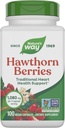 Nature's Way Herbal Hawthorn Berries, Traditional Heart Health Support*, 100 Vegan Capsules (Packaging May Vary)