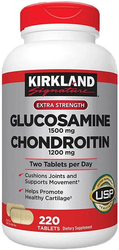Kirkland Signature Glucosamine & Chondroïtine, 220 comprimés (4 paquets)