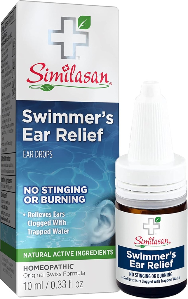 Similasan Swimmer's Ear Relief Ear Drops 0.33 Ounce Bottle