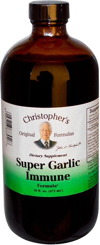 Syrup Immune Super Garlic du Dr Christopher 16 oz