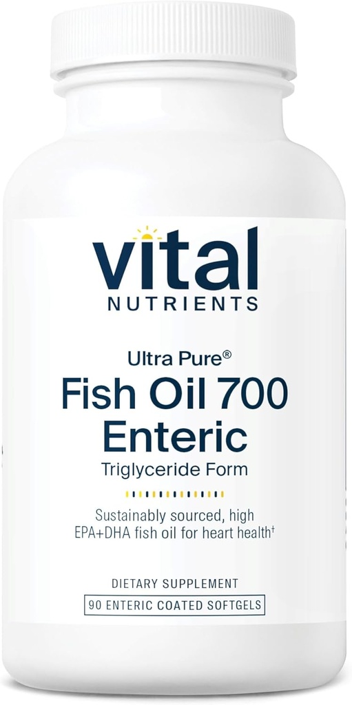Nutriments vitaux Ultra Pure® Huile de poisson 700 Entérine Coté Cœur, Cerveau, Santé Immunissable*
