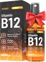B12 Spray liquide - Vitamine B12 gouttes pour l'énergie et la fonction nerveuse – Support Cerveau, Mémoire, Mood, Système immunitaire avec B12 Vitamines Sublinguales – Maximum Strength Vegan B12 Supplément – 2 Fl Oz