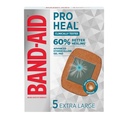 BAND-AID Brand Pro Heal Adhesive Bandages, Extra Large, 5 Count | Waterproof, Hydrocolloid Gel Patch for First Aid & Wound Care, Clinically Tested for Better Healing of Minor Cuts & Blisters
