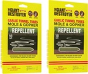 Tubes de tunnel en ail pour moles et gophers (20 tubes)