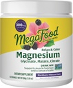 Megafood Relax + Calme Magnésium en poudre - Magnésium très absorbant Glycinate, Citrate de magnésium et Malate de magnésium - Sans 9 Allergènes alimentaires - Blackberry Hibiscus Oasis - 7.05 Oz (50 portions)