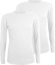 Sous-vêtements pour hommes à manches longues Thermique Comfneat 2-Pack Waffle Knit Soft Comfy Crew Neck Sous-vêtements Top Shirts pour hommes