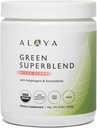 Alaya Bio Super Greens Poudre - Premium Green Juice Superfood Supplément Poudre - Adaptogènes, Antioxydants et Probiotiques Mélange - USDA Organique, Non-OGM, Vegan - 30 portions (Berry mixte)